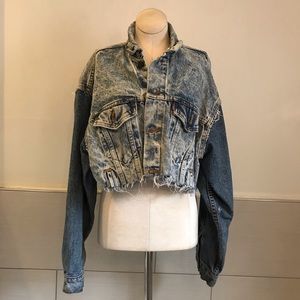 Vintage Levi Reworked Acid Wash Denim Jacket